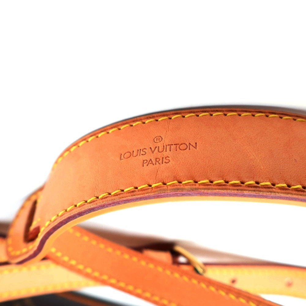 LOUIS VUITTON(ルイヴィトン) モノグラム ブロア ショルダーバッグ ショルダーポシェット ブラウン レザー×PVC M51221 ゴールド金具 レディース