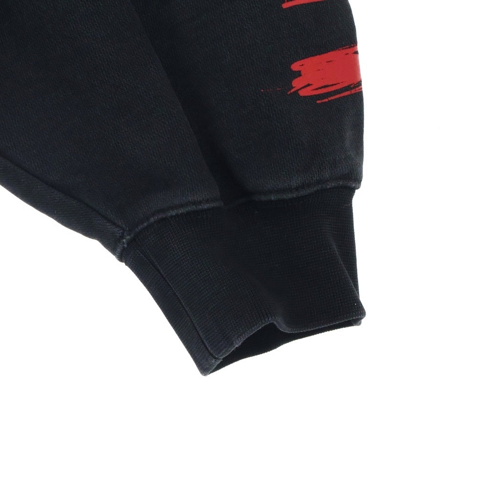 VETEMENTS(ヴェトモン) WORLD TOUR HOODIE ワールドツアー フロントロゴ プルオーバースウェットパーカー フーディ ブラック