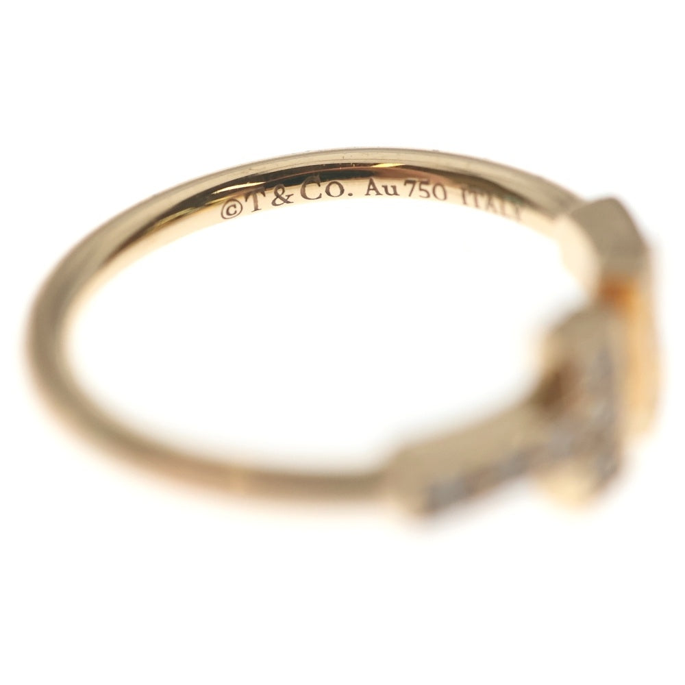 TIFFANY & Co.(ティファニー) Tワイヤー ダイヤ リング 指輪 ピンクゴールド Au750PG