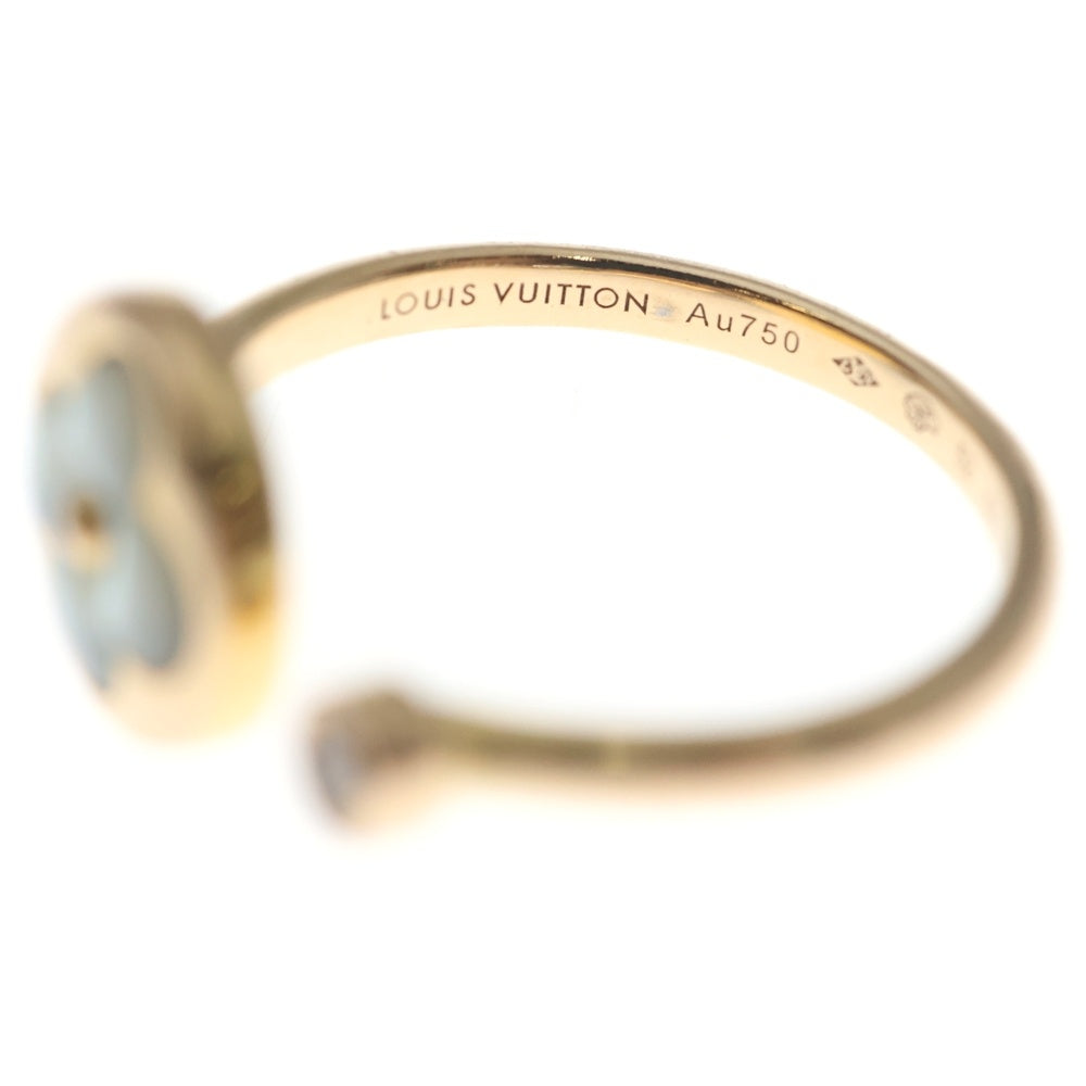 LOUIS VUITTON(ルイヴィトン) モノグラム サンブロッサムミニ リング 指輪 ダイヤ シェル ピンクゴールド Au750PG レディース