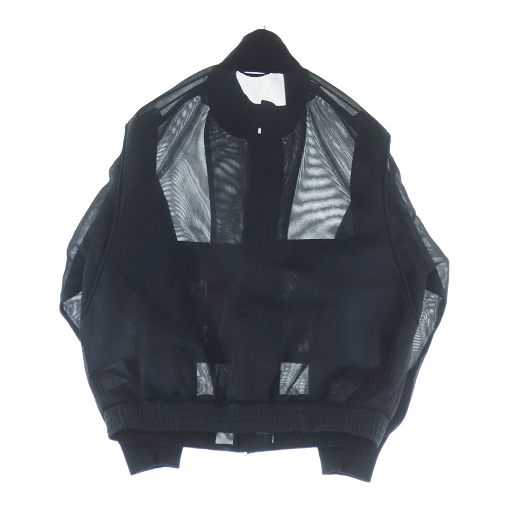 HYKE(ハイク) 26SS SHEER WEP JACKET シアー ウェップ ジップアップ ジャケット ブラック レディース 17576