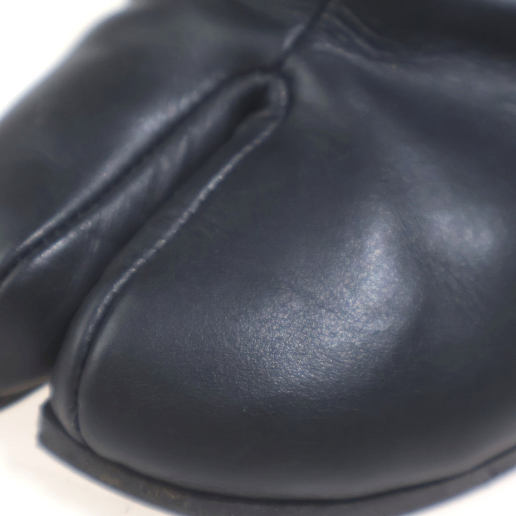 Maison Margiela(メゾンマルジェラ) TABI 足袋 タビ ヒール レザー ショートブーツ ブラック レディース