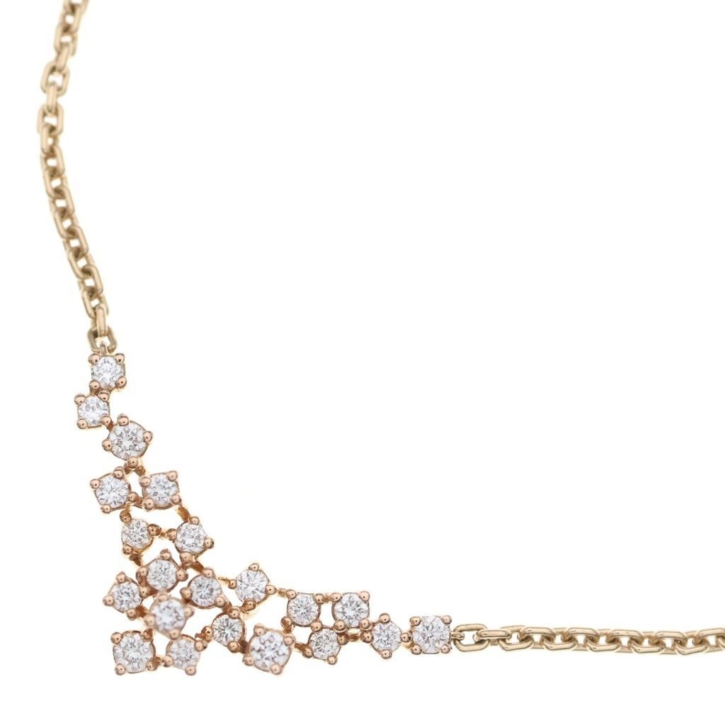 DAMIANI(ダミアーニ) ミモザ ダイヤネックレス ペンダント チェーン ピンクゴールド Au750PG レディース