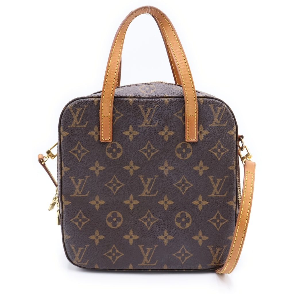 LOUIS VUITTON(ルイヴィトン) モノグラム スポンティーニ 2wayバッグ ショルダーバッグ ハンドバッグ ブラウン PVCレザー M47500 ゴールド金具 レディース