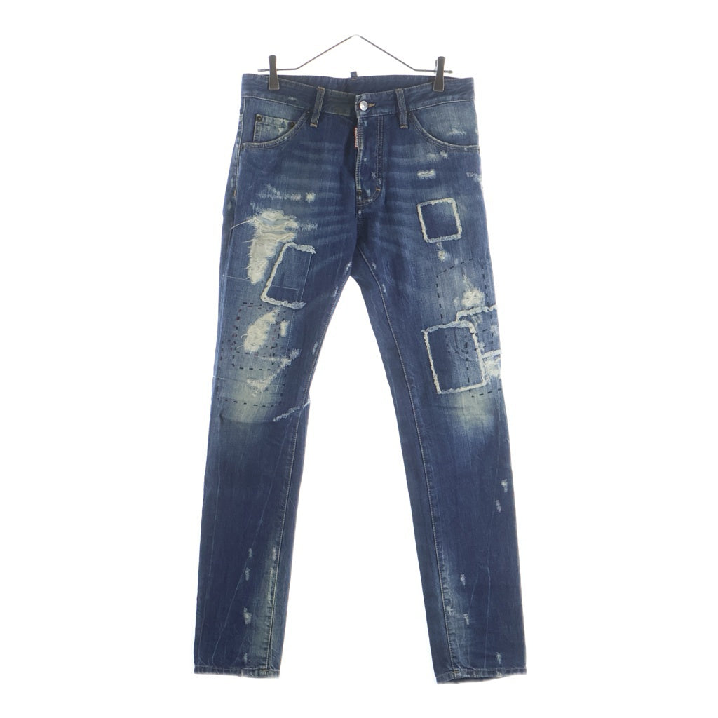 DSQUARED2(ディースクエアード) COOL GUY JEAN クールガイジーン パッチワーク ダメージデニムパンツ 44 S71LB0170