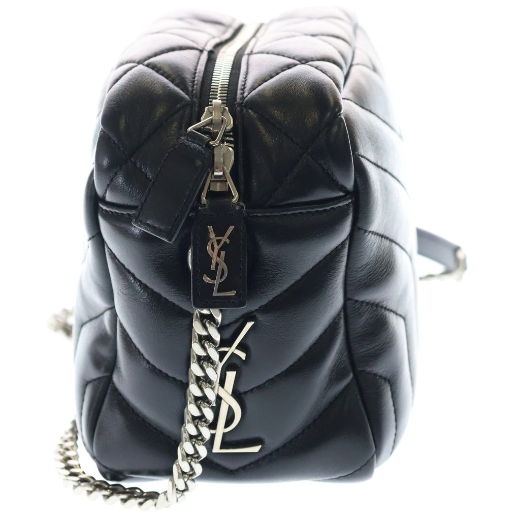 SAINT LAURENT PARIS(サンローランパリ) ルル ボーリング レザーチェーンショルダーバッグ ブラック 454317 レディース