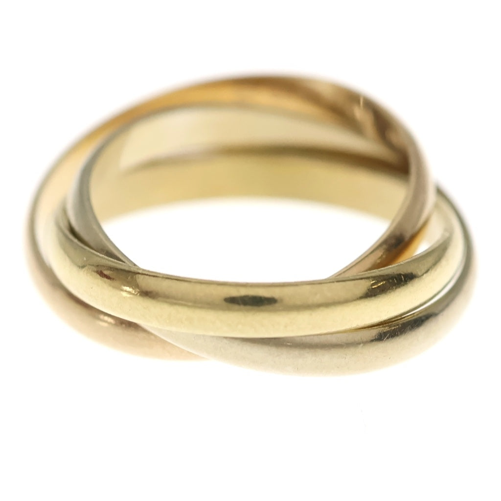 Cartier(カルティエ) トリニティ スモール リング ピンクゴールド/イエローゴールド/ホワイトゴールド 750PG/YG/WG #50 ジュエリー レディース