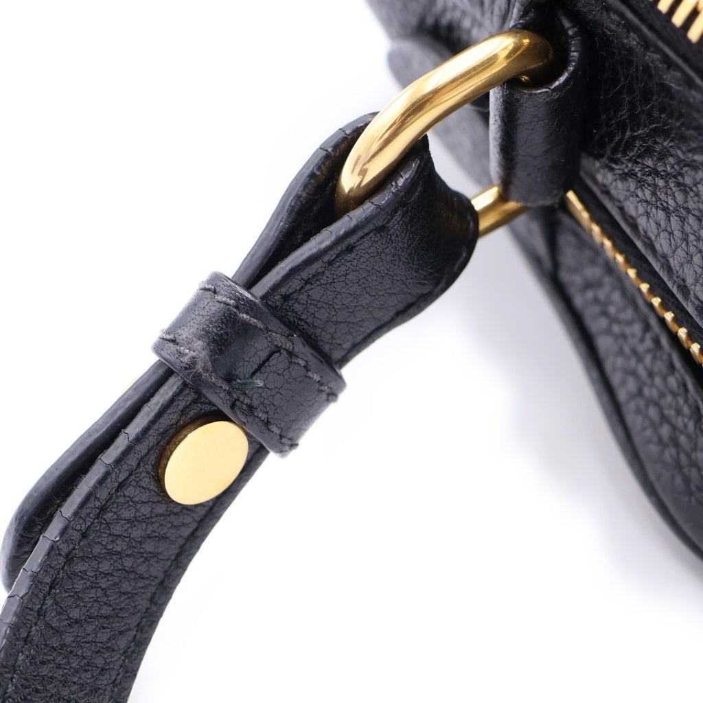 PRADA(プラダ) ヴィッテロ フェニックス ショルダーバッグ ブラック レザー 1BH079 ゴールド金具
