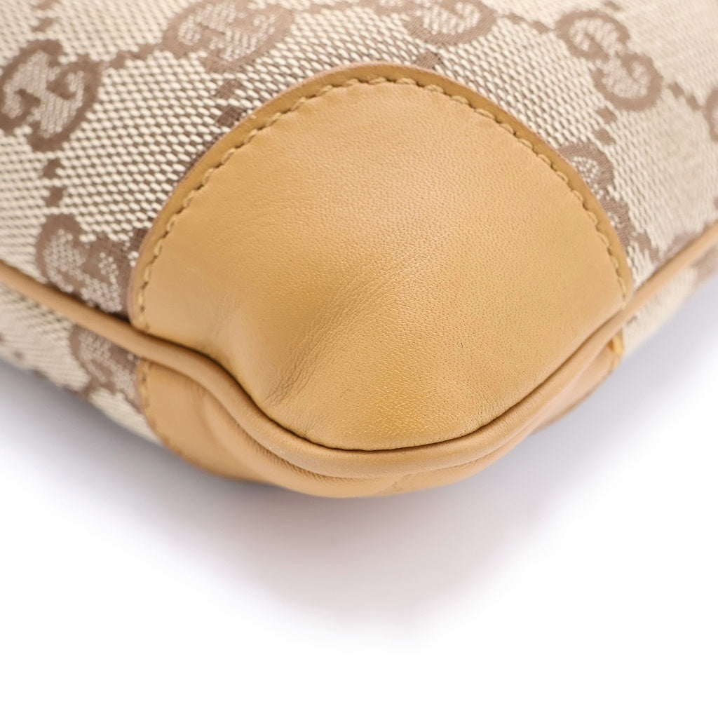 GUCCI(グッチ) GGキャンバス アニマリエ チェーンショルダーバッグ ベージュ/ゴールド キャンバス/レザー 001.4113 レディース