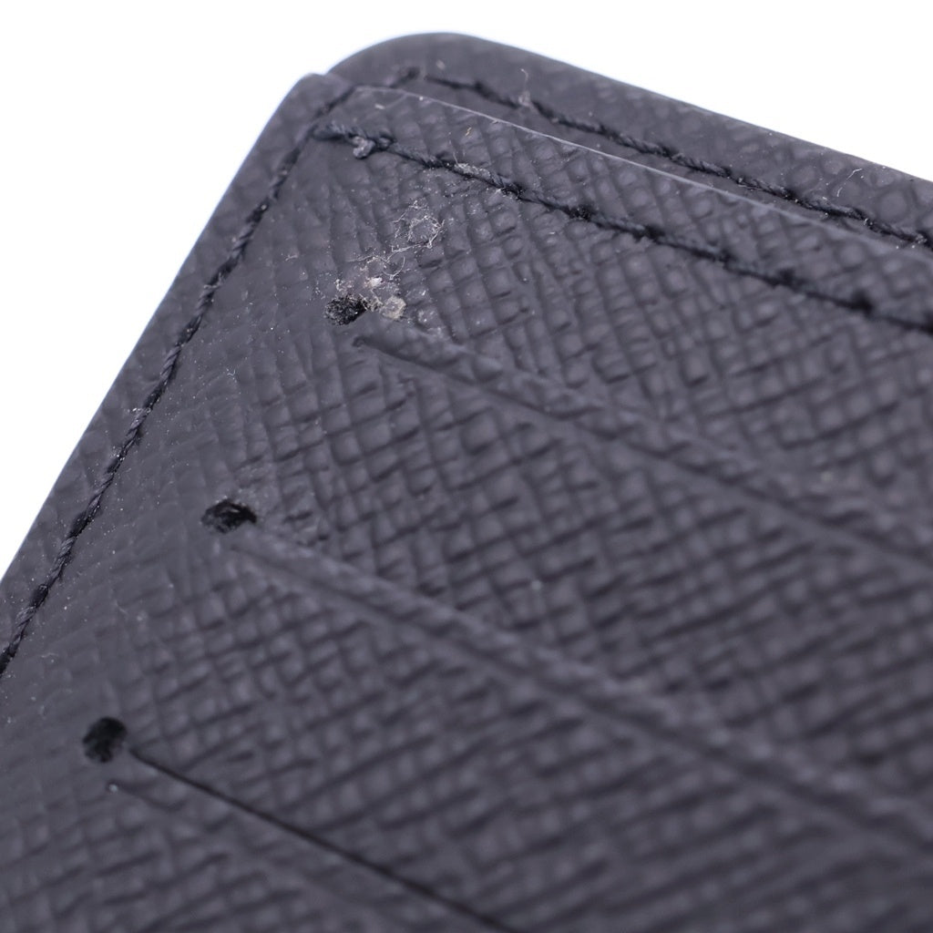 LOUIS VUITTON(ルイヴィトン) モノグラム・エクリプス 二つ折り財布 コンパクトウォレット ブラック PVC×レザー M62294