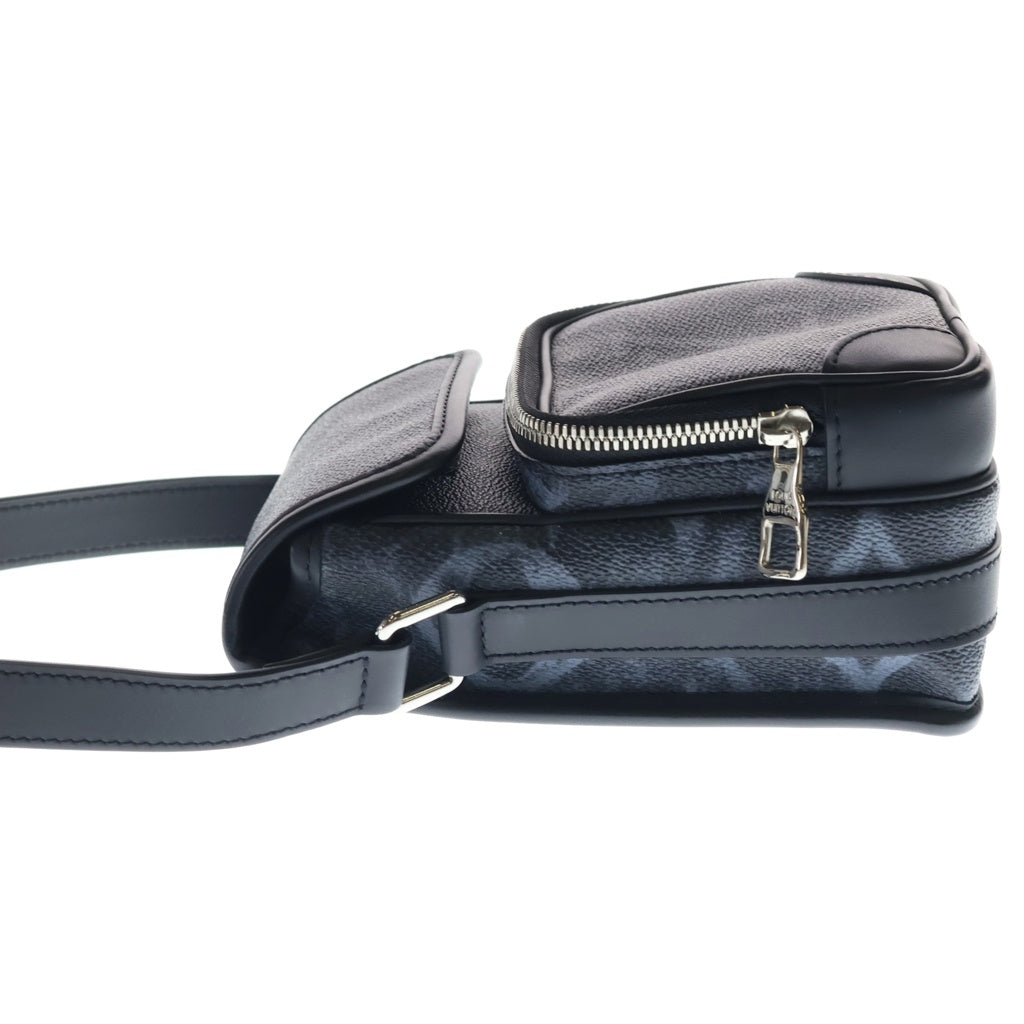 LOUIS VUITTON(ルイヴィトン) モノグラム・パステル アマゾン メッセンジャー ショルダーバッグ ブラック レザー×PVC M45650 シルバー金具