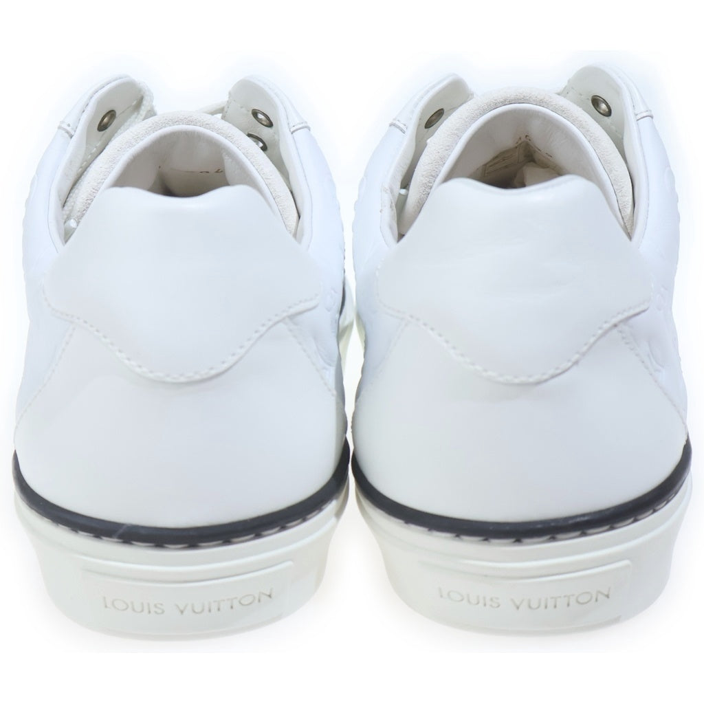 LOUIS VUITTON(ルイヴィトン) モノグラム ローカット スニーカー ホワイト レザー #5 1/2 レディース