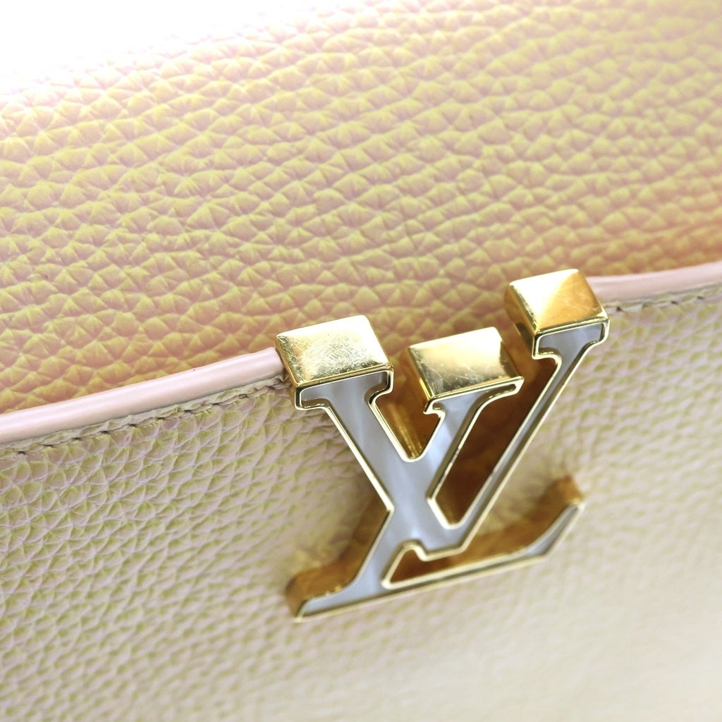 LOUIS VUITTON(ルイヴィトン) カプシーヌBB ジョーヌ 2WAYバッグ ハンドバッグ ショルダーバッグ ピンク レザー M20841 ゴールド金具 レディース