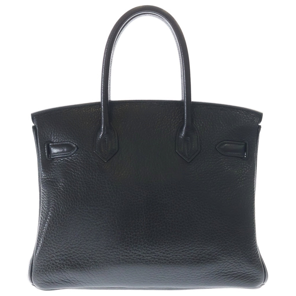 HERMES(エルメス) バーキン30 トゴ シルバー金具 □P刻印 ハンドバッグ ノワール ブラック レディース