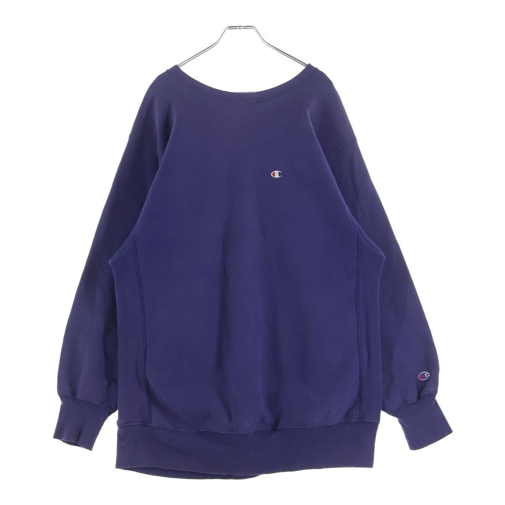 CHAMPION(チャンピオン) 90s REVERSE WEAVE リバースウィーブ スウェット トレーナー 刺繍タグ 後期型 コットン ポリエステル ネイビー