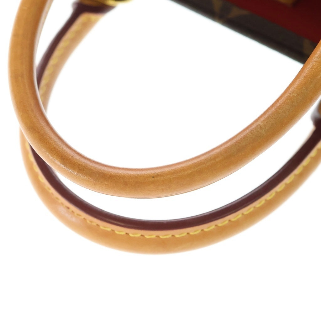 LOUIS VUITTON(ルイヴィトン) モノグラム サックプラBB 2WAYバッグ ハンドバッグ ショルダーバッグ ブラウン レザー×PVC M45847 ゴールド金具 レディース