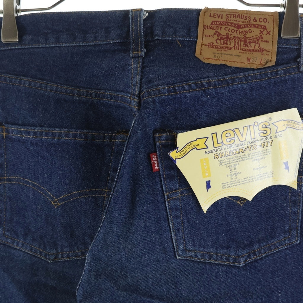 Levi's(リーバイス) 501XX ボタンフライ 紙パッチ デニムパンツ インディゴ ヴィンテージ