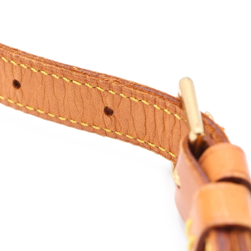 LOUIS VUITTON(ルイヴィトン) モノグラム サンクルーGM ショルダーバッグ ブラウン レザー×PVC M51242 ゴールド金具 レディース