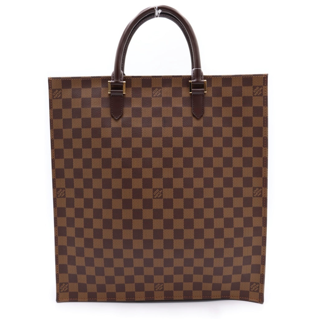 LOUIS VUITTON(ルイヴィトン) ダミエ サックプラ PVC レザー ハンド トートバッグ ブラウン N51140 レディース