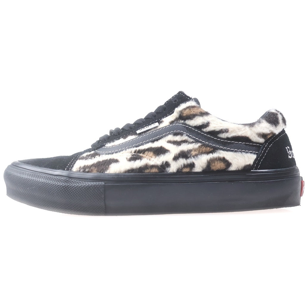 SUPREME(シュプリーム) ×VANS OLD SKOOL ヴァンズ オールドスクール レオパード柄 ボア ローカットスニーカー スニーカー ブラック/ベージュ VN0A5FCBBM8