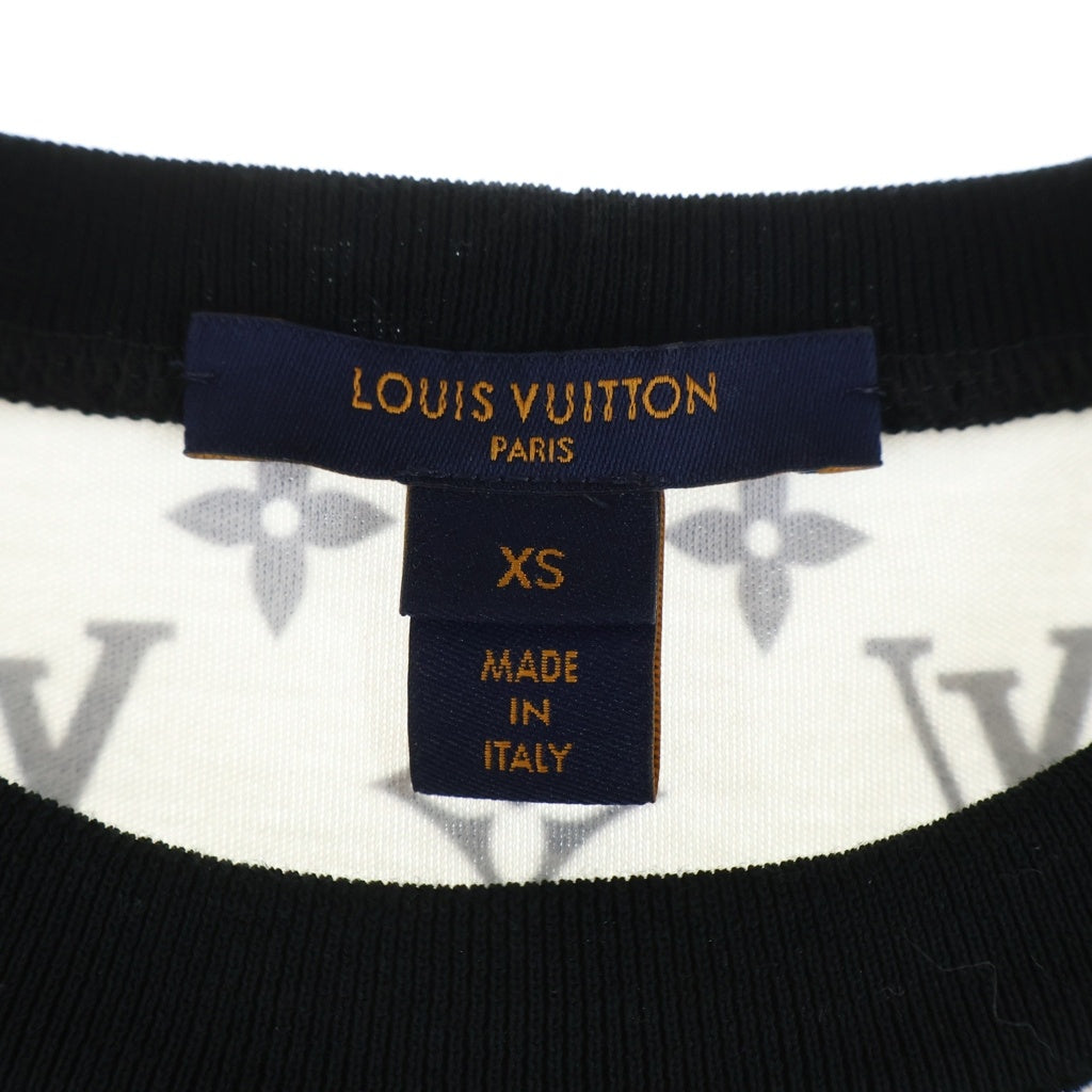 LOUIS VUITTON(ルイヴィトン) ミックスモノグラムチェーンTシャツ クルーネック半袖Tシャツ アイボリー×ブラック #XS RW212W レディース