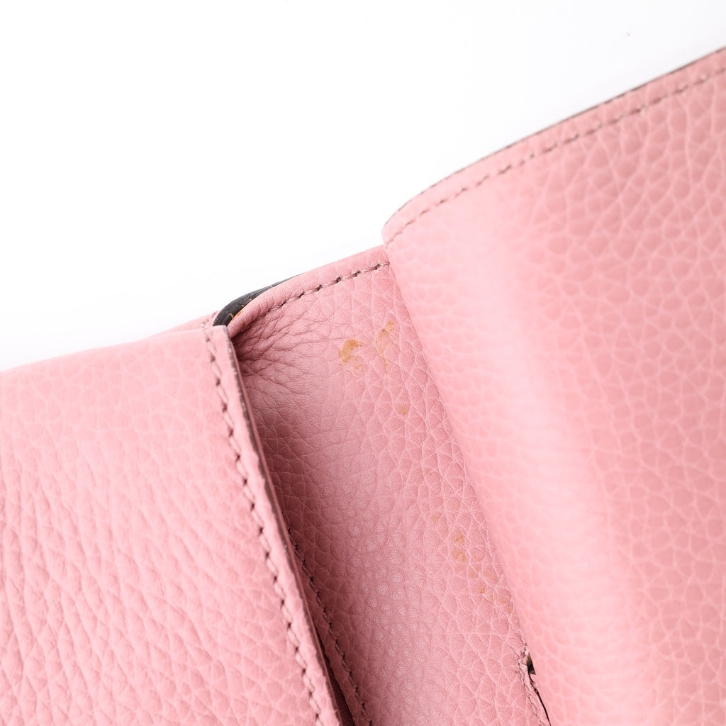 GUCCI(グッチ) バンブー デイリー 2WAYショルダーバッグ ハンドバッグ ピンク レザー 392013 シルバー金具 レディース