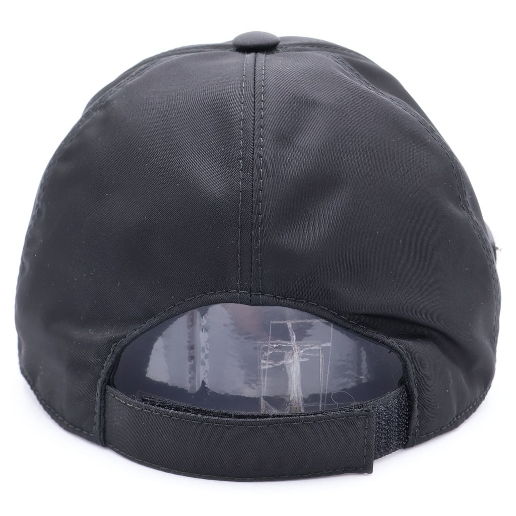 PRADA(プラダ) Re-Nylon トライアングルロゴプレート ベースボールキャップ ナイロン ブラック 1HC274 レディース