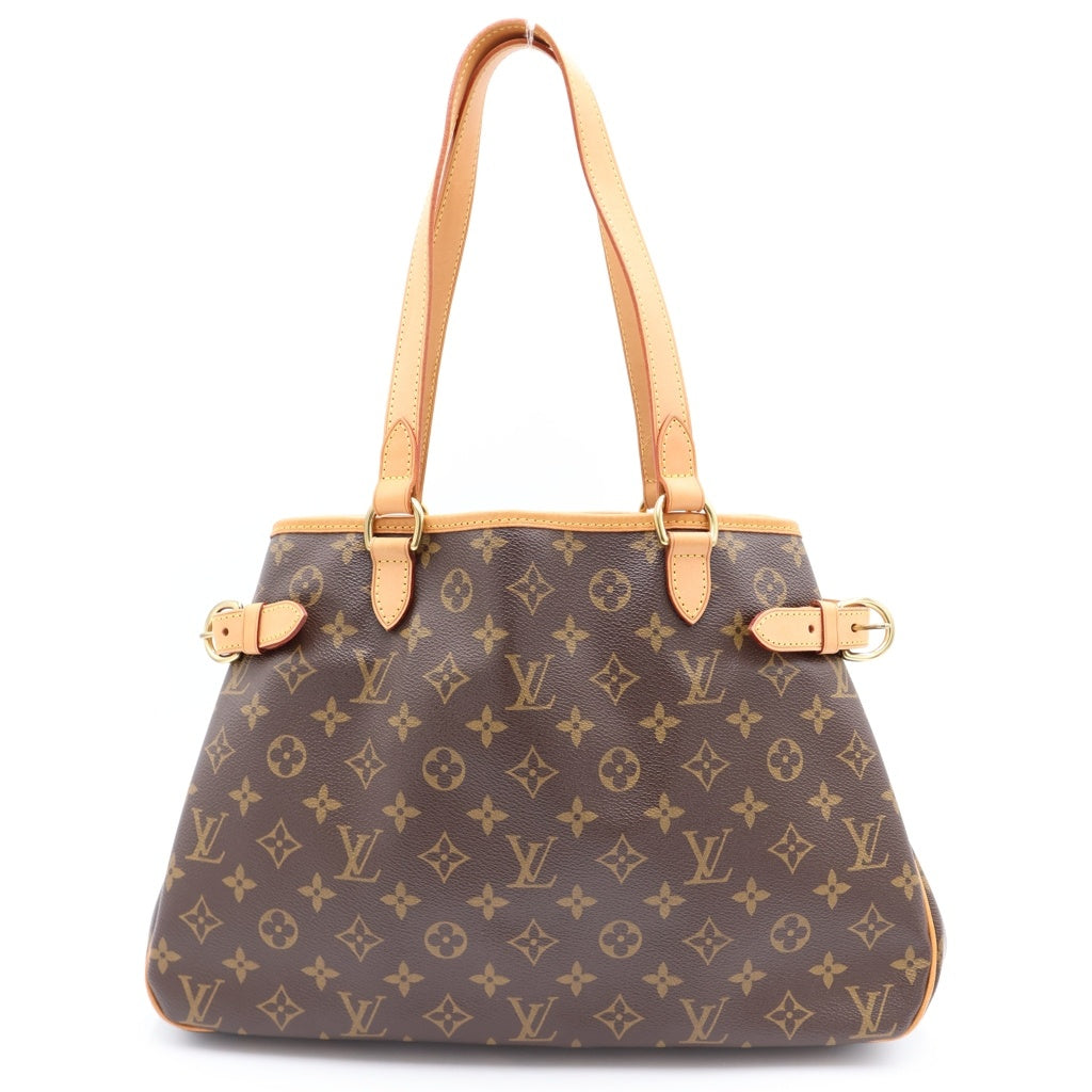 LOUIS VUITTON(ルイヴィトン) モノグラム バティニョール オリゾンタル ハンドバッグ トートバッグ ブラウン PVCレザー M51154 ゴールド金具 レディース
