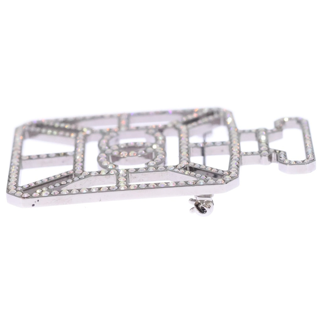 CHANEL(シャネル) 香水ボトルモチーフ ラインストーンブローチ ピンバッジ ピンク×シルバー レディース