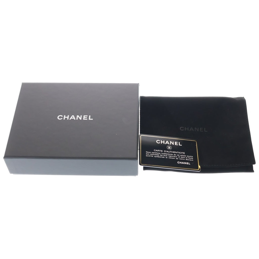 CHANEL(シャネル) マトラッセ 三つ折り財布 コンパクトウォレット コインケース ソーブラック ラムスキン AP0230 ブラック金具