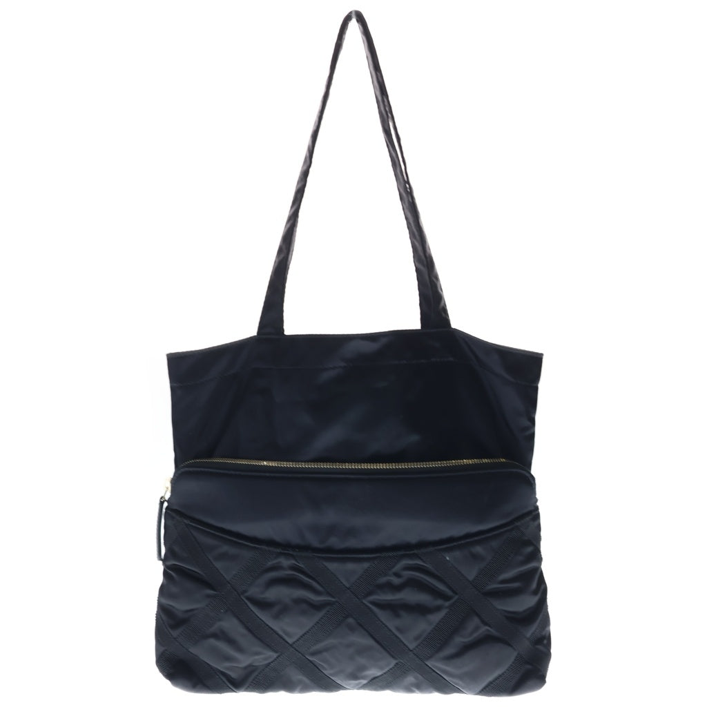 CHANEL(シャネル) ココマーク エコポート ハンドバッグ トートバッグ ブラック サテン AP2664 ゴールド金具 レディース