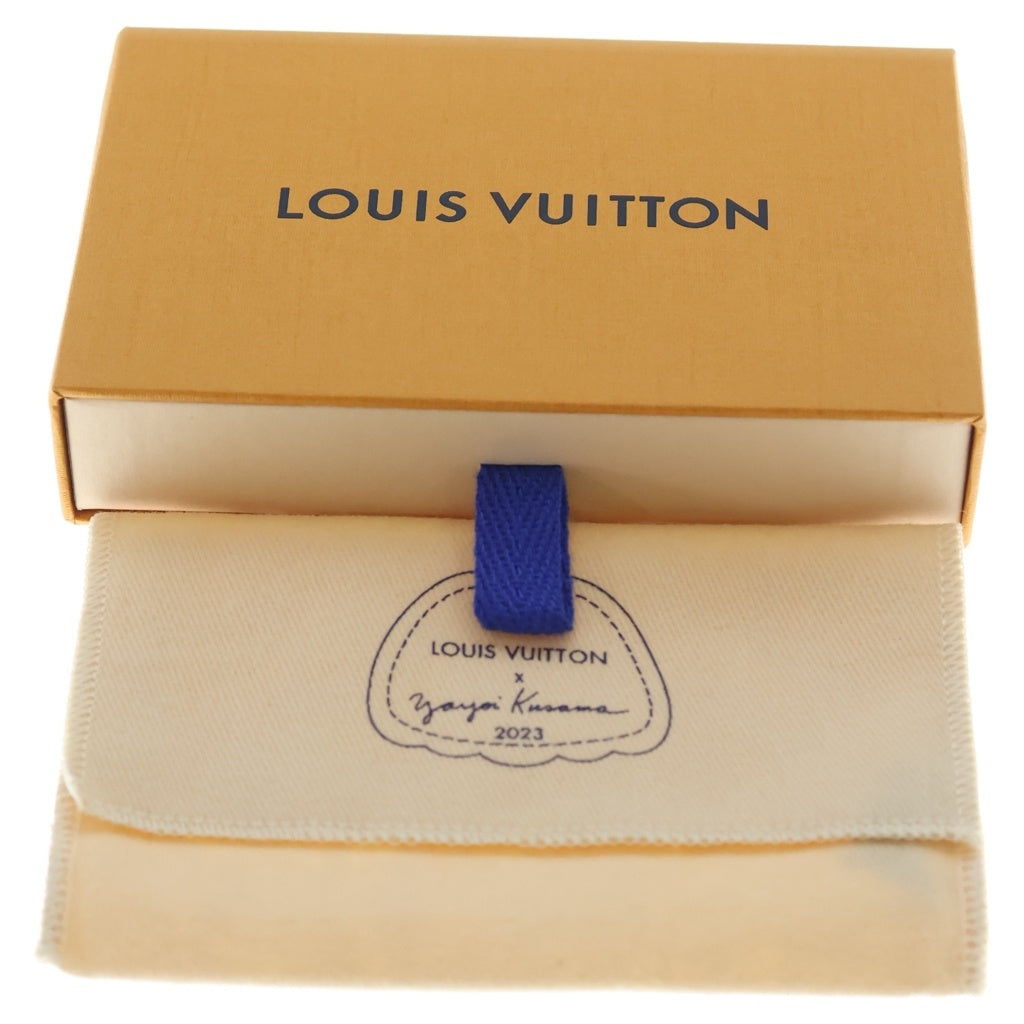 LOUIS VUITTON(ルイヴィトン) モノグラム・エクリプス ポルト カルト サーンプル 草間彌生コラボ PVC レザー カードケース パスケース 名刺入れ ICタイプ ブラック/グレー M81968 レディース