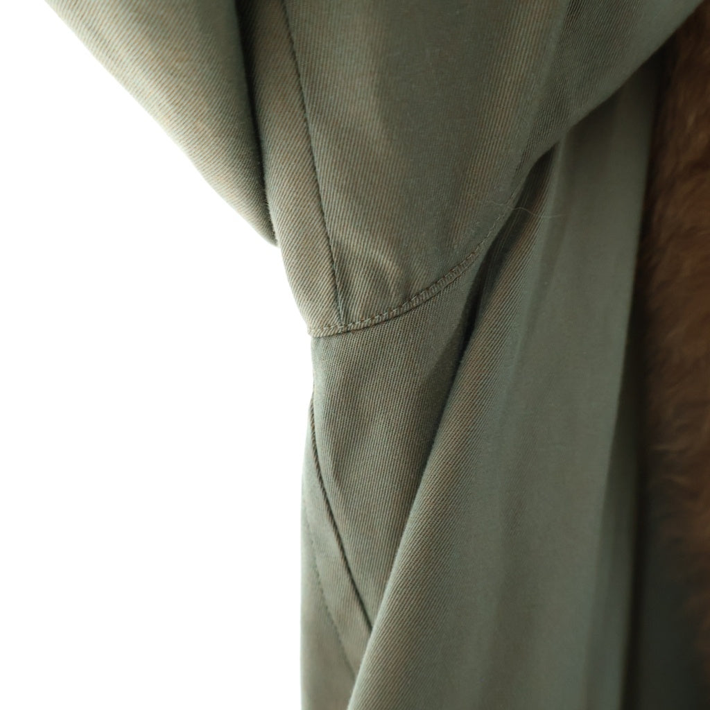 BURBERRYS(バーバリーズ) 90s VINTAGE Fox Far Long Coat トレンチコート ライナー 白タグ 玉虫色 カーキ FD082-036-79 レディース