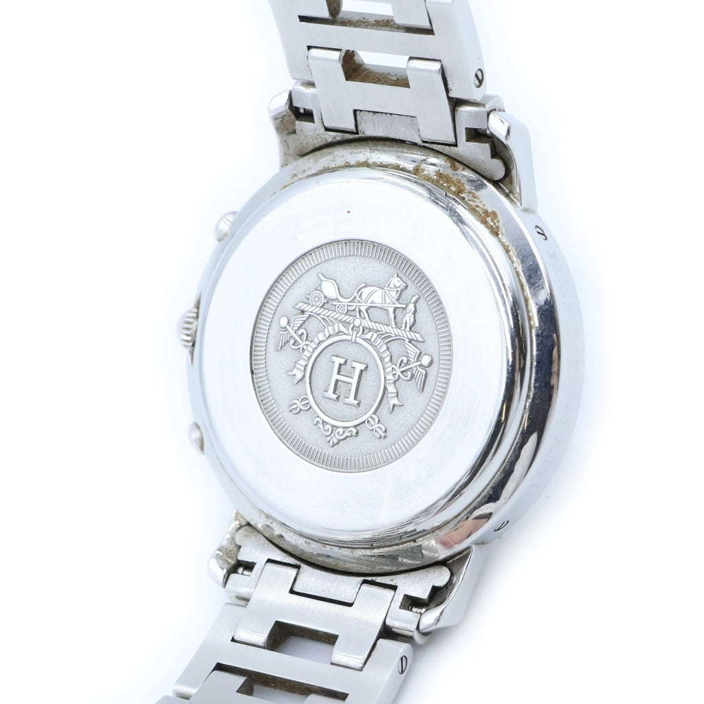 HERMES(エルメス) クリッパー クロノグラフ 白文字盤 SS/QZ CL1.910 腕時計