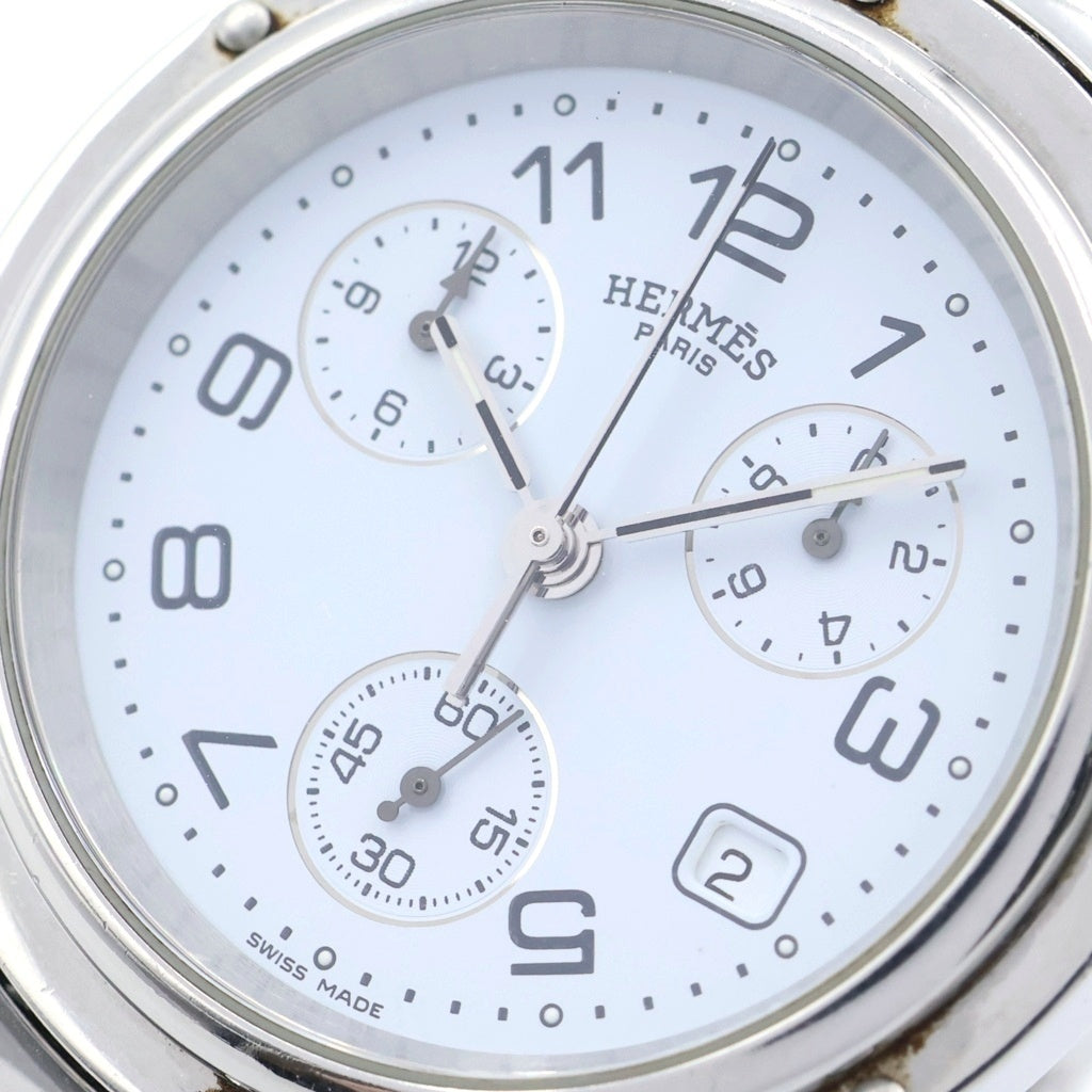 HERMES(エルメス) クリッパー クロノグラフ 白文字盤 SS/QZ CL1.910 腕時計