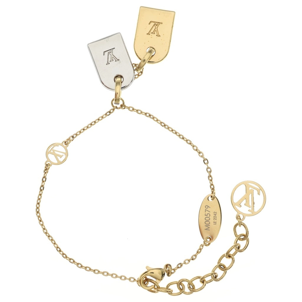 LOUIS VUITTON(ルイヴィトン) プレシャス ナノグラム ブラスレ ブレスレット ゴールド/シルバー M00579 レディース