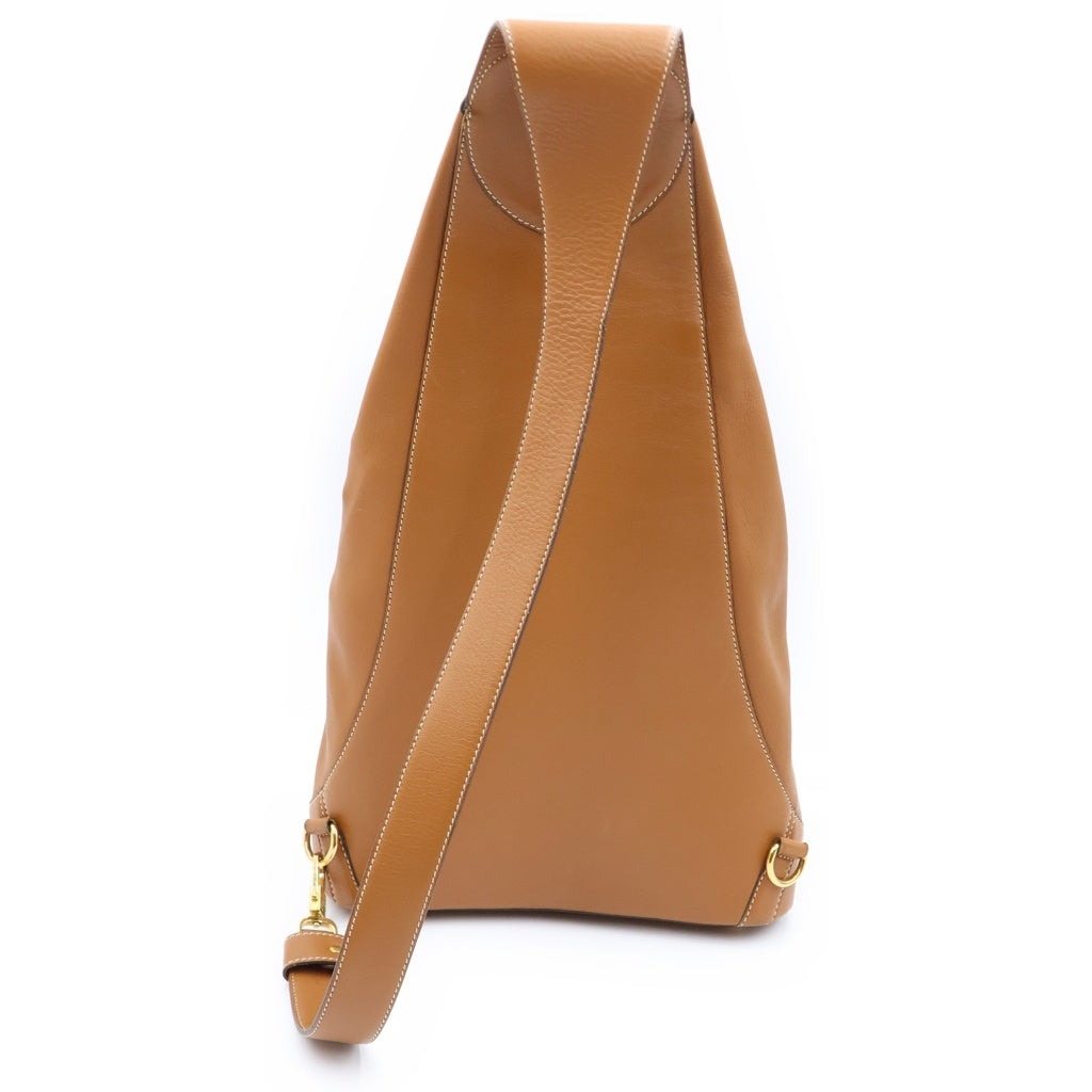 LOEWE(ロエベ) アントン ボディバッグ スリングバッグ レザー ブラウン レディース