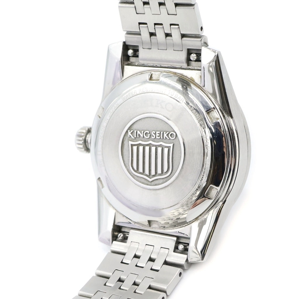 SEIKO(セイコー) キングセイコー デイト 腕時計 ウォッチ 黒文字盤 自動巻き オートマチック シルバー SDKS021