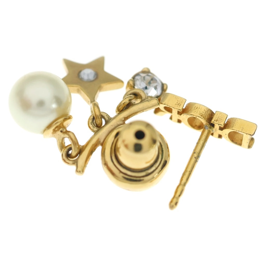 Christian Dior(クリスチャンディオール) ロゴ パール スター アイコン ピアス ゴールド GP レディース