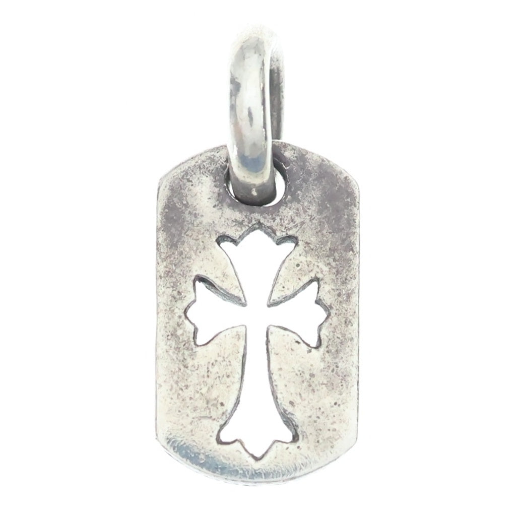 CHROME HEARTS(クロムハーツ) DT TNY CO CRS タイニーカットアウトクロスドッグタグ チャーム ペンダントトップ シルバー BCA252