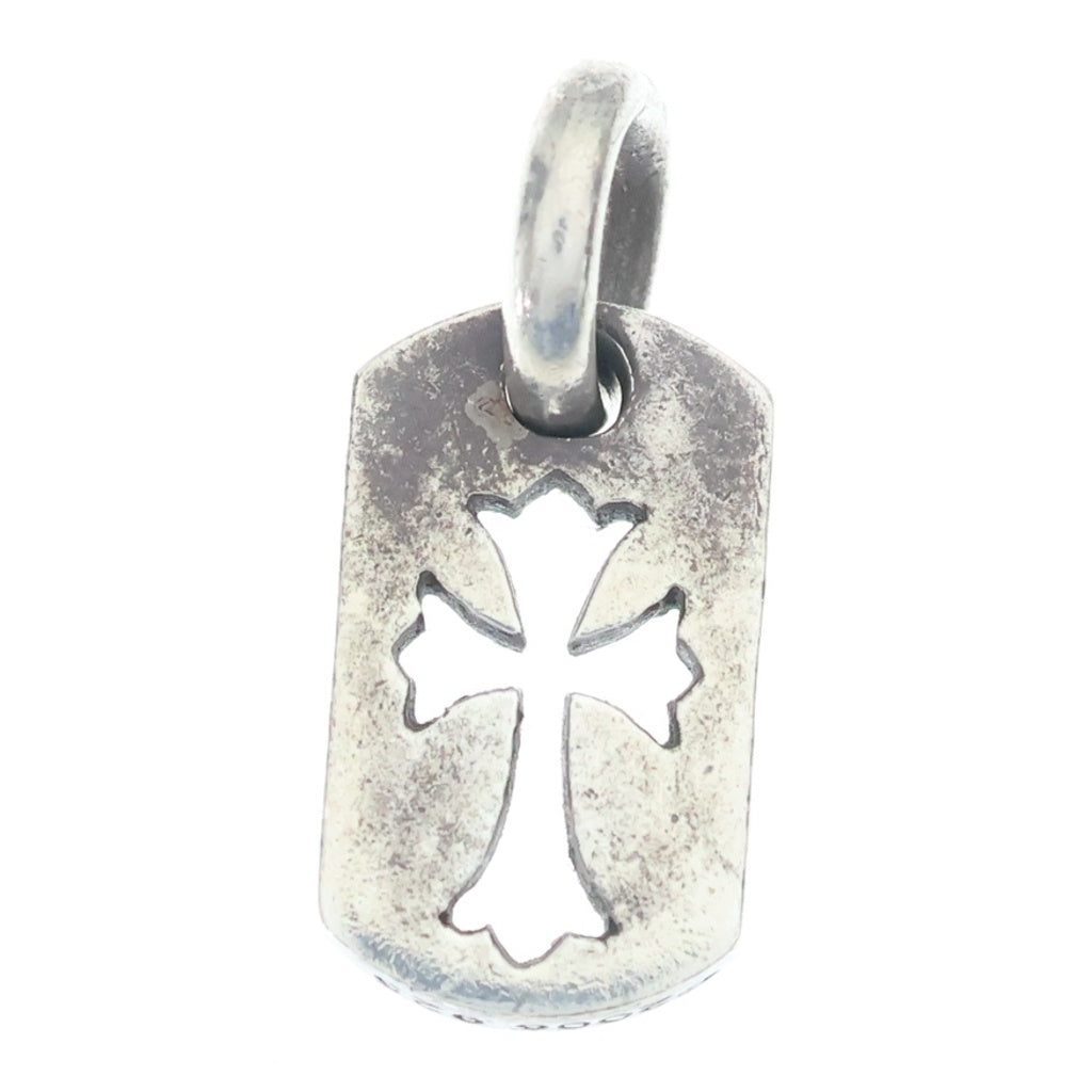 CHROME HEARTS(クロムハーツ) DT TNY CO CRS タイニーカットアウトクロスドッグタグ チャーム ペンダントトップ シルバー BCA252