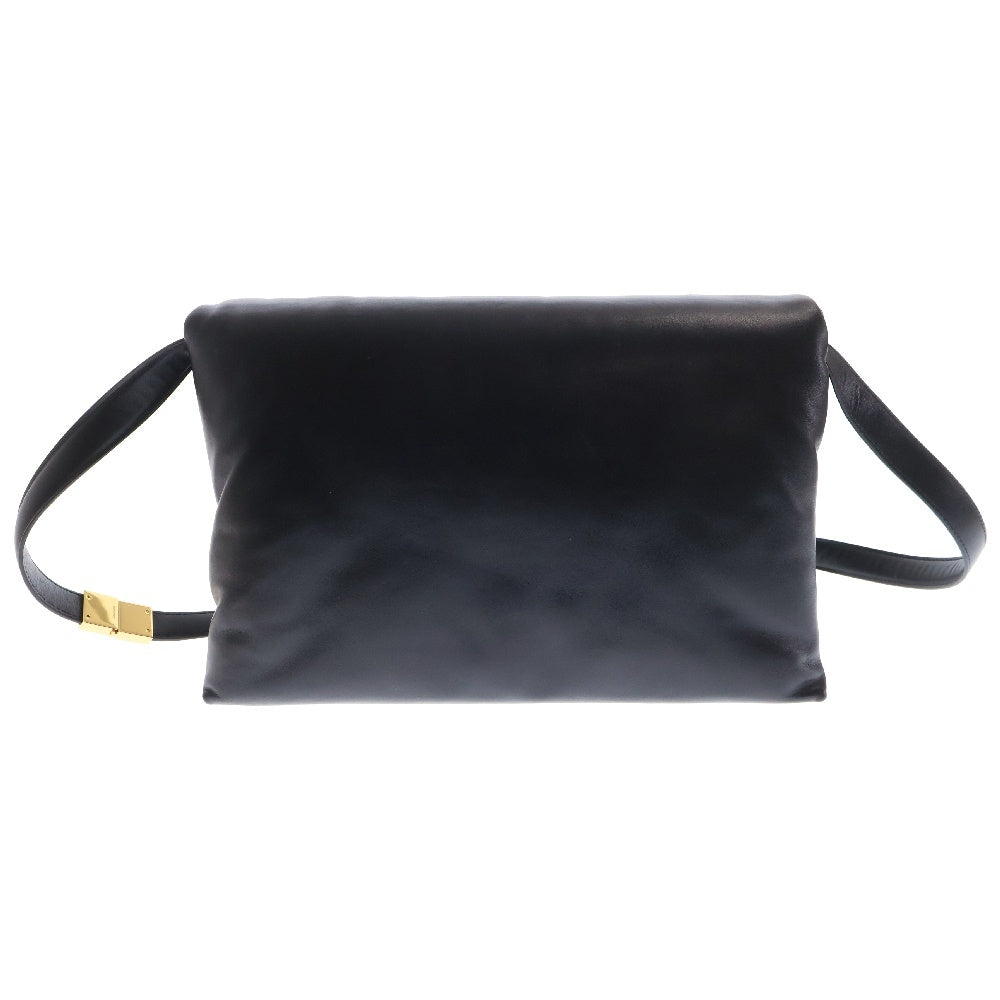MARNI(マルニ) プリスマ ショルダーバッグ ブラック肩掛けバッグ 斜め掛けバッグ ゴールド金具 レザー