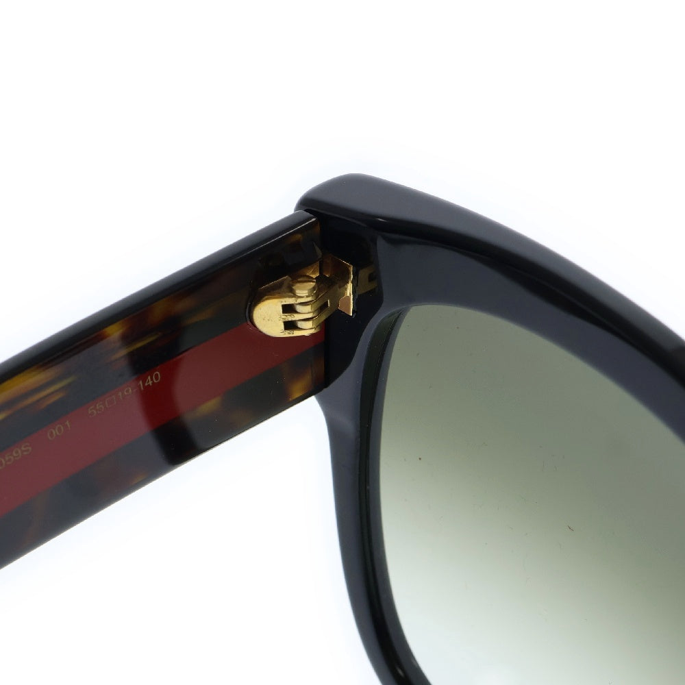 GUCCI(グッチ) サングラス キャットアイ モチーフ ブラック×レッド アイウェア GG0059S 55□19-140