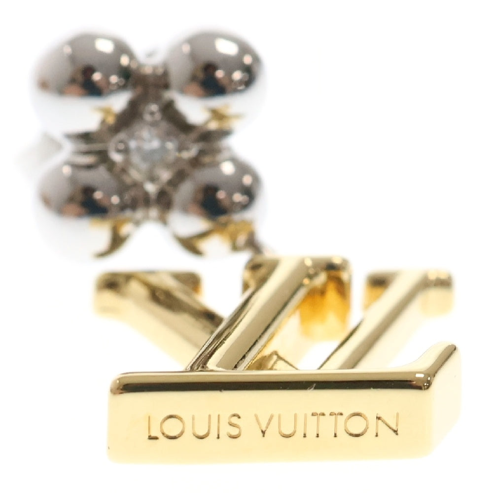 LOUIS VUITTON(ルイヴィトン) パンダント アイコニックフラワー LVイニシャル ピアス GP シルバー×ゴールド M01287 アクセサリー