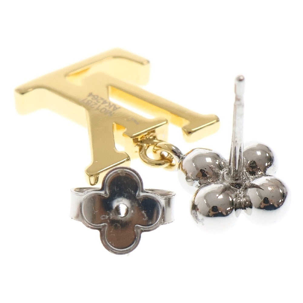 LOUIS VUITTON(ルイヴィトン) パンダント アイコニックフラワー LVイニシャル ピアス GP シルバー×ゴールド M01287 アクセサリー