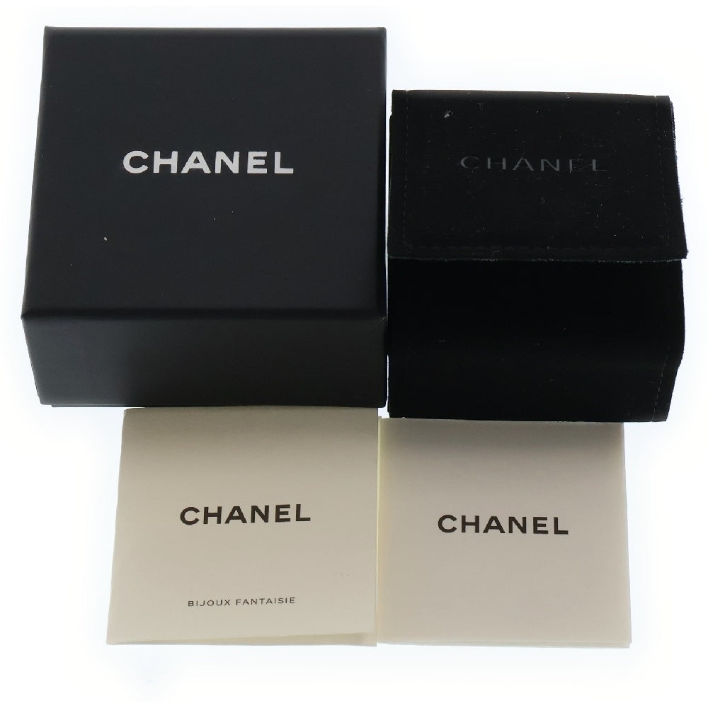 CHANEL(シャネル) スクエアリング ラインストーン ココマーク カメリア パフューム ゴールド×ブラック B24S
