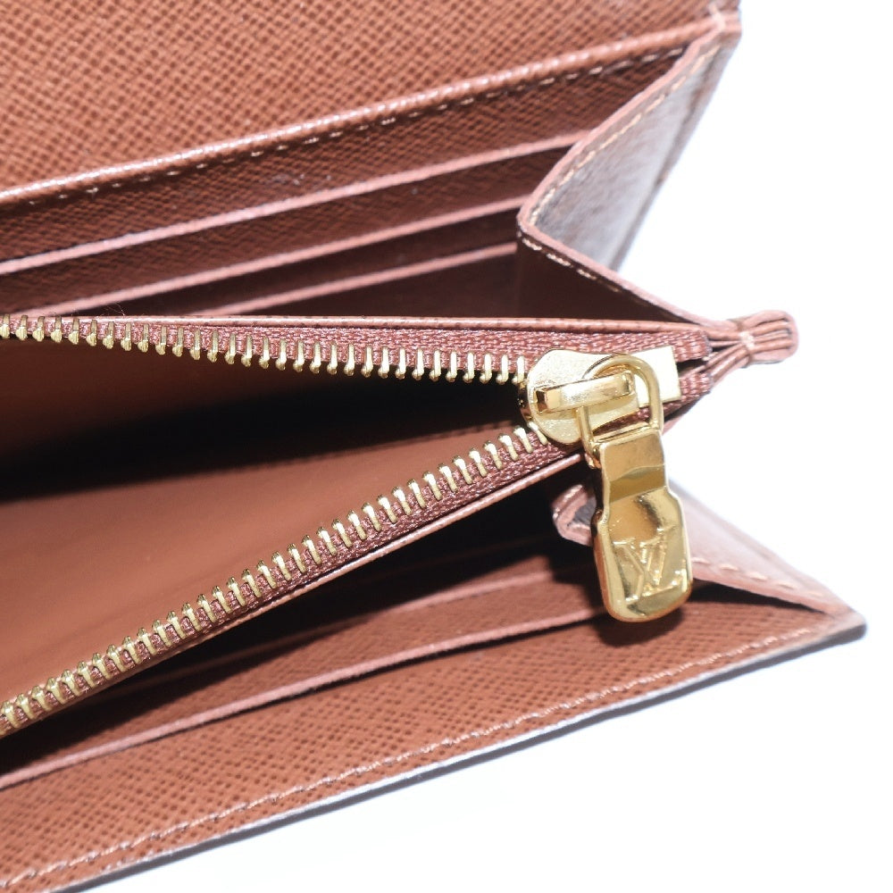 LOUIS VUITTON(ルイヴィトン) モノグラム ポルトフォイユサラ レザーロングウォレット 2つ折り長財布 ブラウン M60531