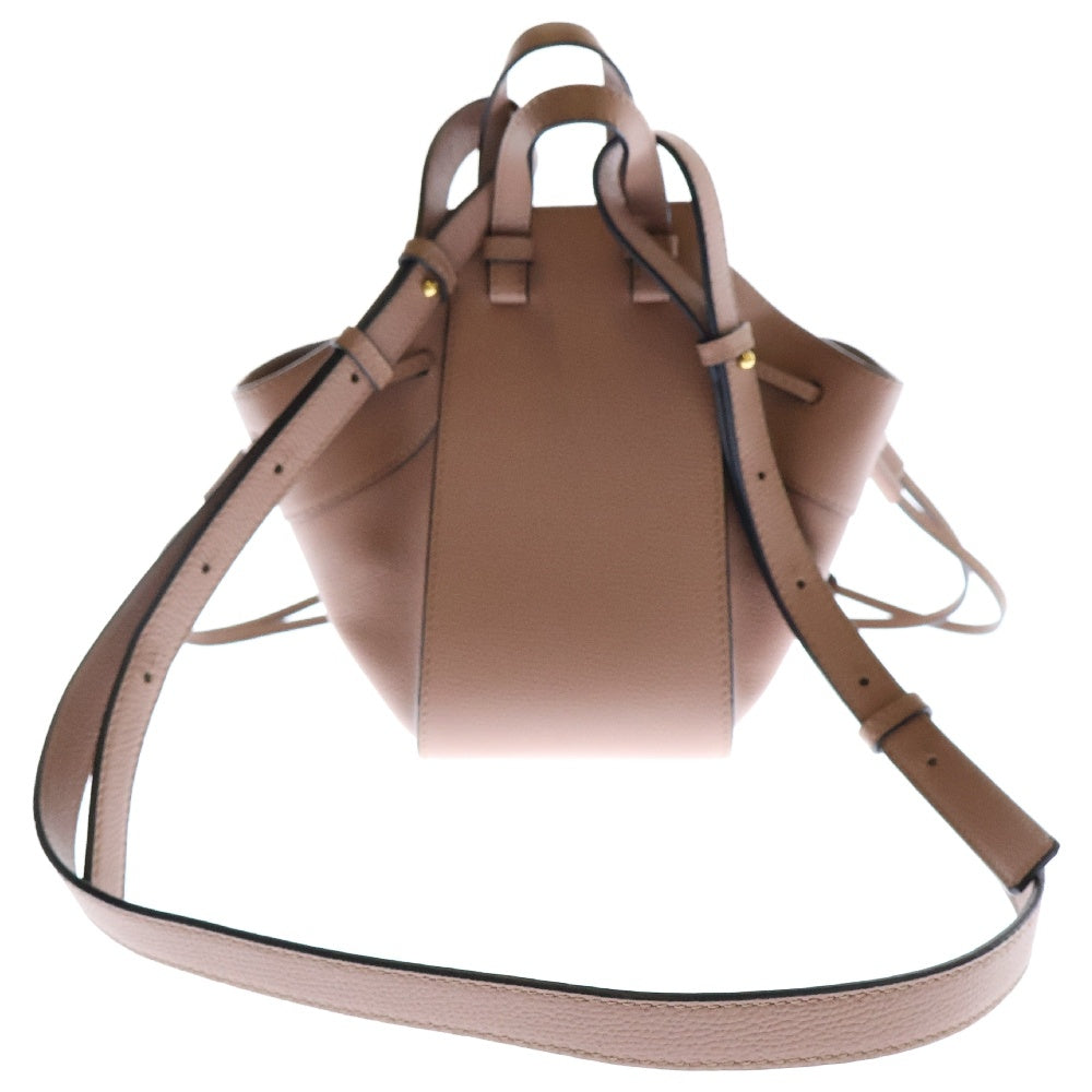 LOEWE(ロエベ) Hammock ハンモック ドローストリングミニ 2WAYレザーハンドバッグ ショルダーバッグ ピンク