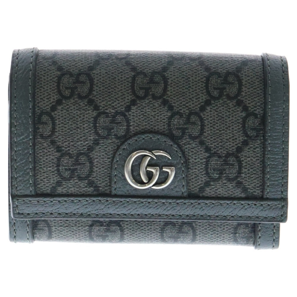 GUCCI(グッチ) カードケース グレー レザー 732025 名刺入れ