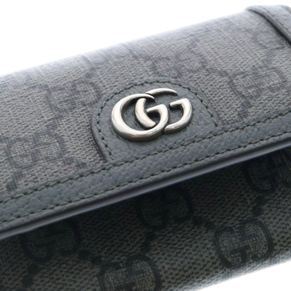 GUCCI(グッチ) カードケース グレー レザー 732025 名刺入れ